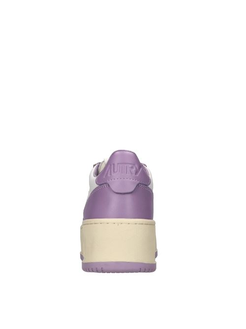 Sneakers in pelle AUTRY | PTLW WB43BIANCO-VIOLA